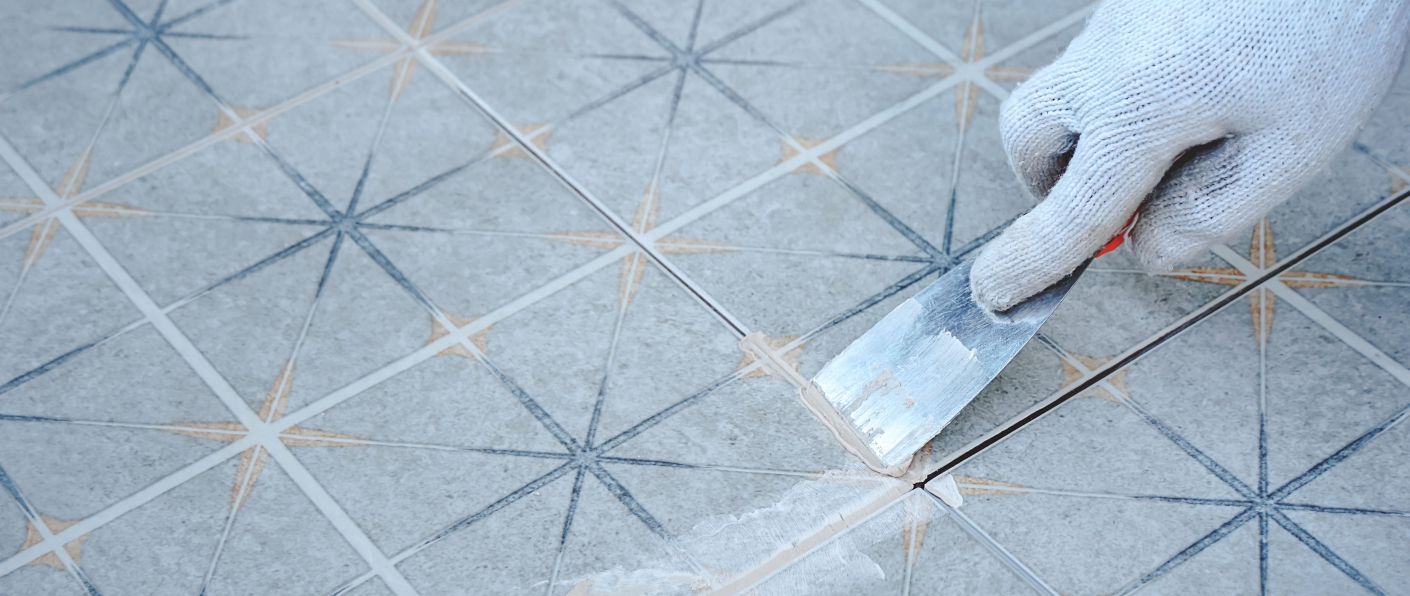 Premium epoxy grout application for bathroom and floor tiles