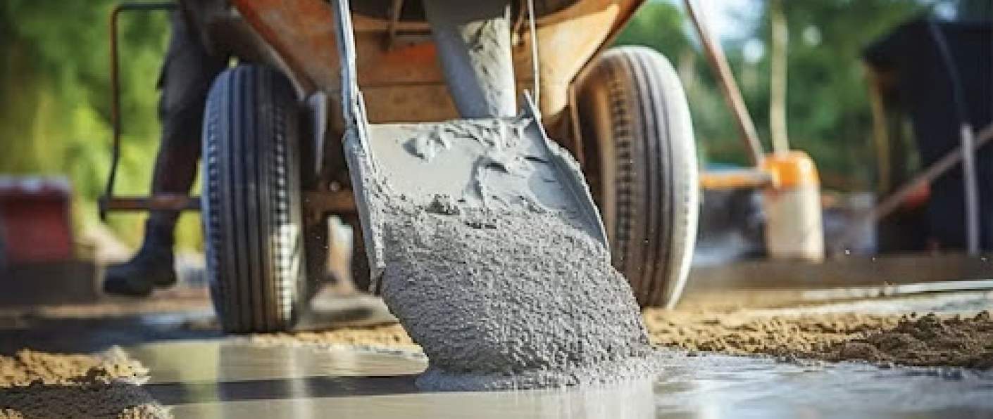 Modern construction project using sustainable building materials and VURA construction chemicals for durable structures.