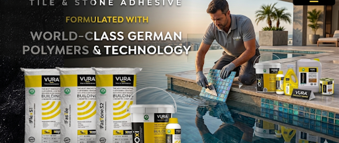 Best Waterproof Tile Adhesive for Bathrooms, Swimming Pools & Balconies | VURA