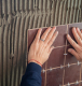 Polymer modified tile adhesive application for wall and floor tiles
