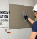 Polymer modified tile adhesive application for wall and floor tiles