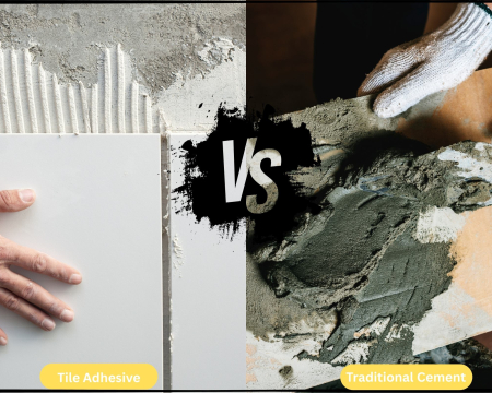 Tile Adhesive vs. Traditional Cement