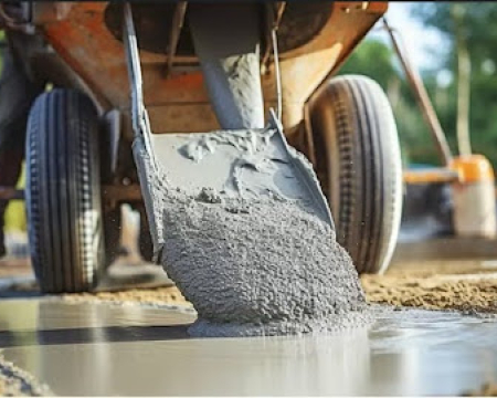 Modern construction project using sustainable building materials and VURA construction chemicals for durable structures.