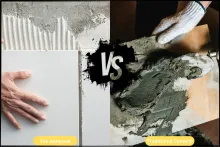 Tile Adhesive vs. Traditional Cement