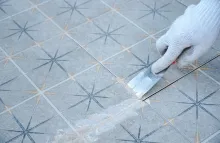 Premium epoxy grout application for bathroom and floor tiles